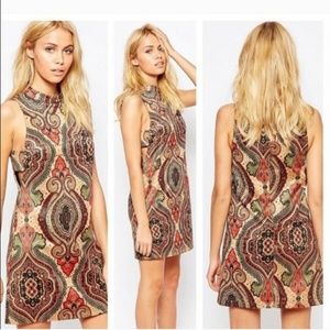 Vintage inspired cutout mini dresd